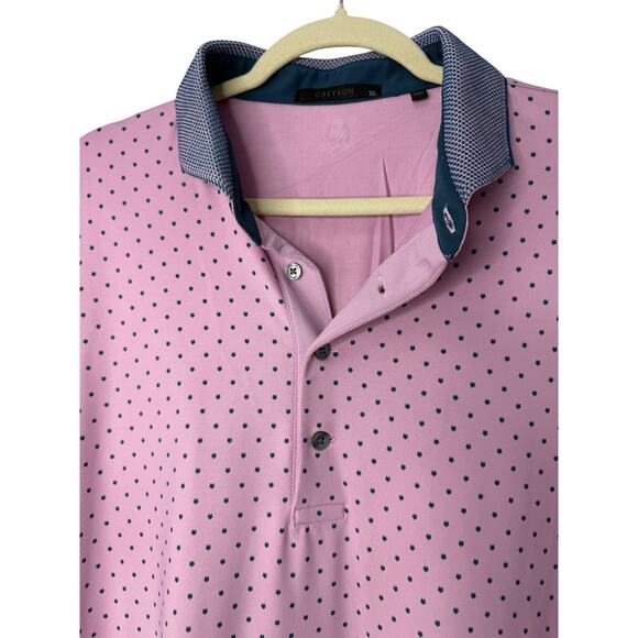Greyson Golf Polo Men XL Icon Mauve Mist Polo Performance Stretch Wolf Logo - Picture 3 of 9
